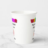 先生へようこそ 紙コップ (左)