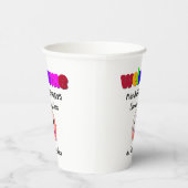 先生へようこそ 紙コップ (右)