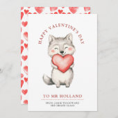 先生へハッピーバレンタイン   シーズンカード (正面/裏面)