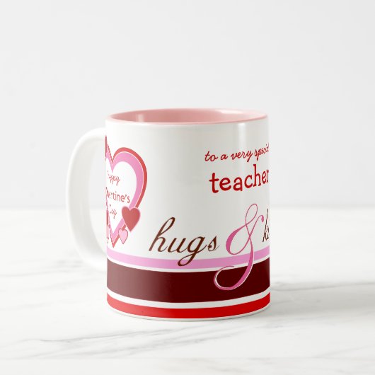 先生またはコーチのためのバレンタインデーのギフトのマグ ツートーンマグカップ (正面左)