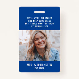 先生またはナースの写真名バッジ バッジ