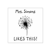 先生もきっと喜ぶよ はなのごほうび ラバースタンプ (インプリント)