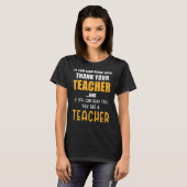 先生もしことわざこ読このT感謝していを使える Tシャツ (正面フル)