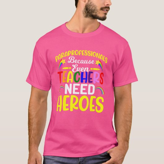 先生もヘロエを必要とするため Tシャツ (正面)