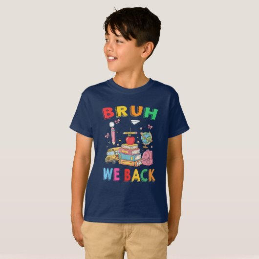 先生も生徒も元どおり 学校はじまる Tシャツ (正面フル)