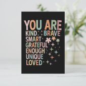 先生やる気を起こさせる初日新学期 サンキューカード (スタンド正面)