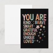 先生やる気を起こさせる初日新学期 サンキューカード (正面/裏面)