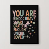 先生やる気を起こさせる初日新学期 缶バッジ (正面)