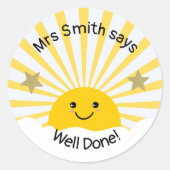 先生よくやった！ ラウンドシール (正面)