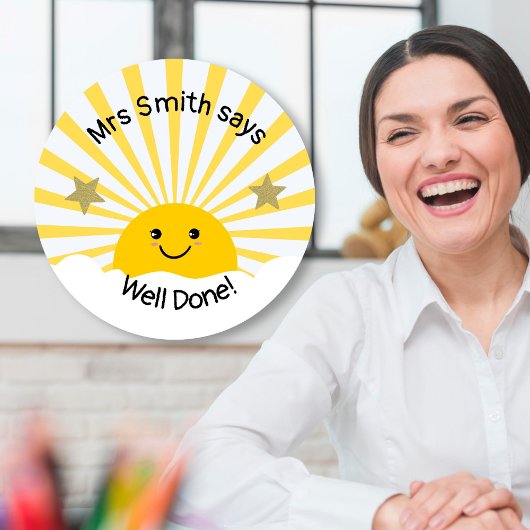 先生よくやった！ ラウンドシール