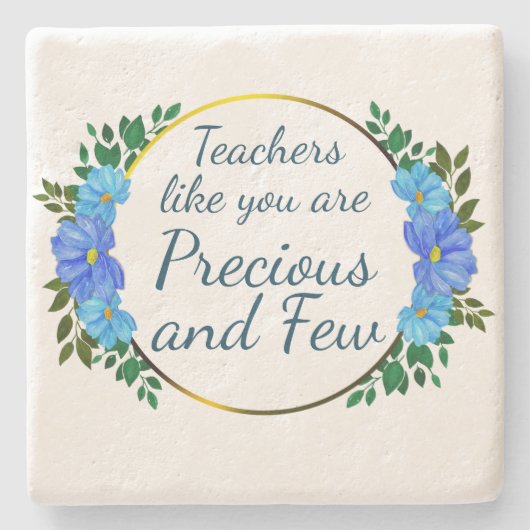 先生よ大切り感謝しない！ ストーンコースター (正面)