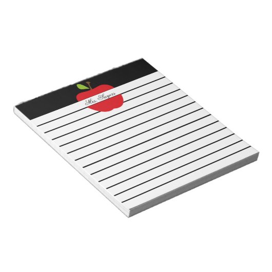 先生りんご ノートパッド (アングル)