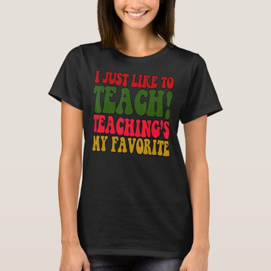 先生を教え教えるだけお気に入りの Tシャツ (正面)