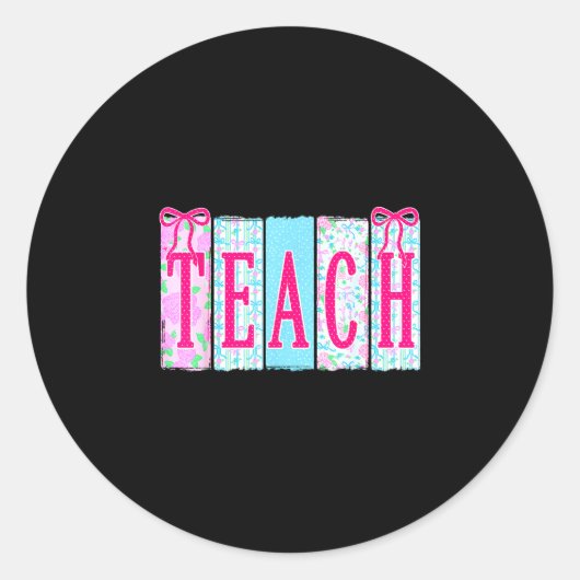 先生を楽しませる学校再開おめでとう 初めての登校日 ラウンドシール (正面)
