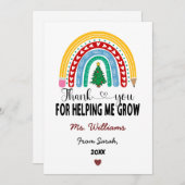 先生を育ててくれてありがとう 感謝の気持ち シーズンカード (正面/裏面)