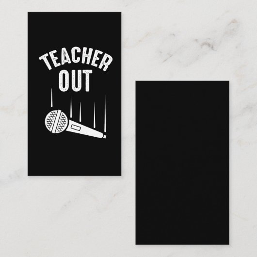 先生アウ退職したトマイクドロップリタイアメント 名刺 (正面/裏面)