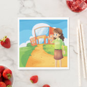 先生アットスクール紙ナプキンス スタンダードランチョンナプキン (インサイチュ)