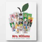 先生アップルコラージュ先生のギフト22写真 フォトプラーク (正面)