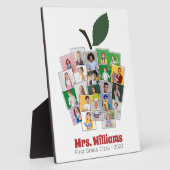 先生アップルコラージュ先生のギフト22写真 フォトプラーク (側面)