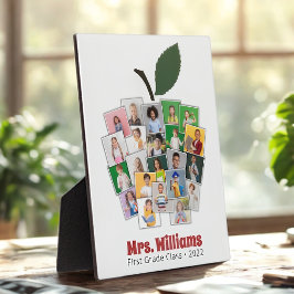 先生アップルコラージュ先生のギフト22写真 フォトプラーク