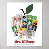 先生アップルコラージュ先生のギフト22写真 ポスター (正面)