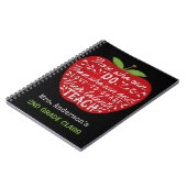 先生アップルザーズフー教え引用文 ノートブック (左側)