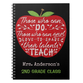 先生アップルザーズフー教え引用文 ノートブック