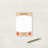 先生アップル学生小学校 ポストイット (デスク上)