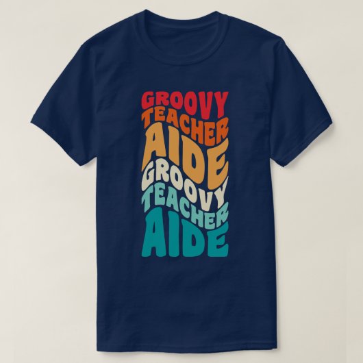先生アディヴィンテージレトロ60s 70s 80s Vibes Tシャツ (デザイン正面)