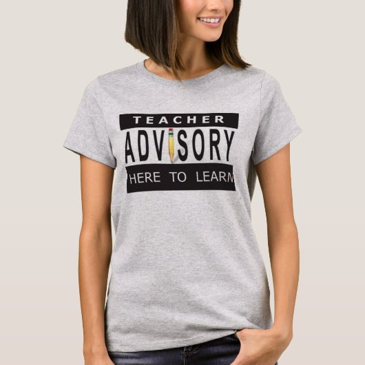 先生アドバイザリ – シャツ学へはこちら Tシャツ (正面)