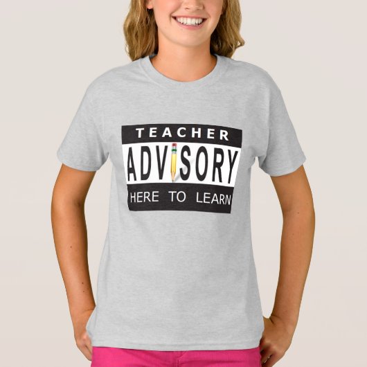 先生アドバイザリ – シャツ学へはこちら Tシャツ (正面)