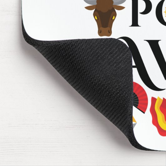 先生アンスペインのスペインポアフライト マウスパッド (コーナー)