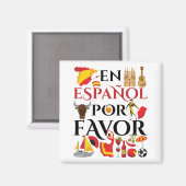 先生アンスペインのスペインポアフライト マグネット (正面/裏面)