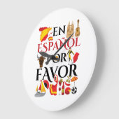 先生アンスペインのスペインポアフライト ラージ壁時計 (傾斜)