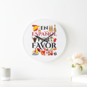 先生アンスペインのスペインポアフライト ラージ壁時計 (ホーム)