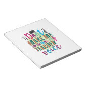 先生アートは私に私の先生の声を使わせない ノートパッド (アングル)