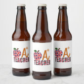 先生アートアップルAプラス先生 ビールラベル (ボトル)