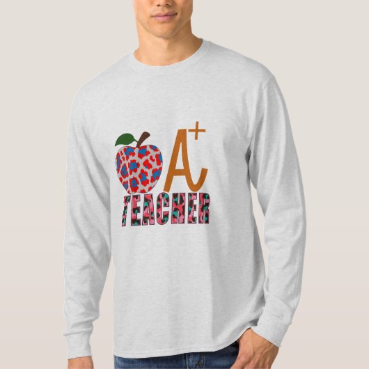 先生アートアップルAプラス先生 Tシャツ (正面)