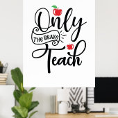 先生アートオンリーザブレイブ先生 ポスター (ホームオフィス)