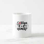 先生アートコーヒ教えーリピート コーヒーマグカップ (中央)