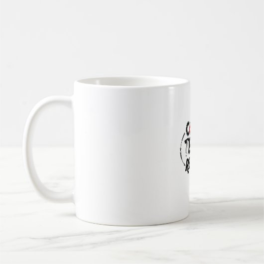 先生アートコーヒ教えーリピート コーヒーマグカップ (左)
