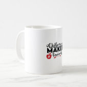 先生アートディファレンスメーカー先生ライフ コーヒーマグカップ (正面左)