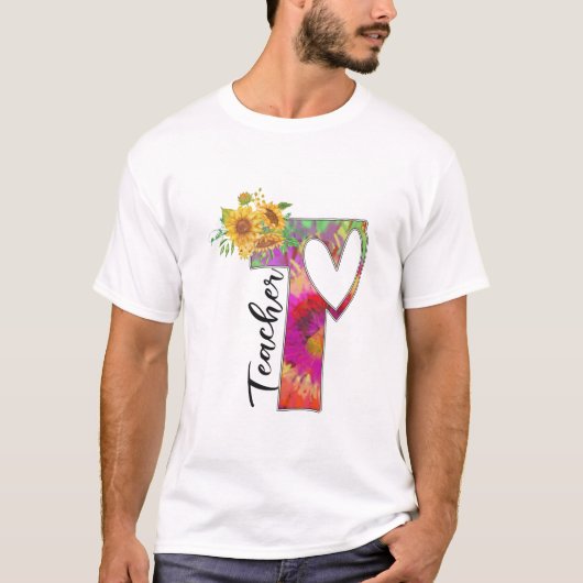 先生アートフラワー先生 Tシャツ (正面)