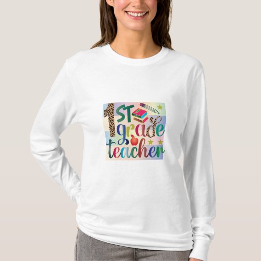 先生アート1年生先生 Tシャツ (正面)