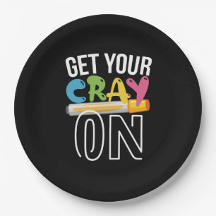 先生アートCray On ペーパープレート