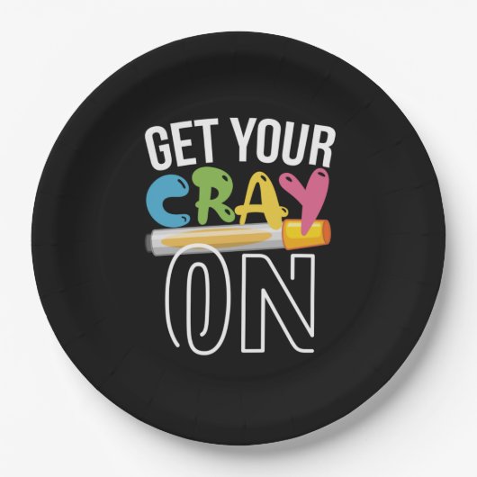先生アートCray On ペーパープレート (正面)