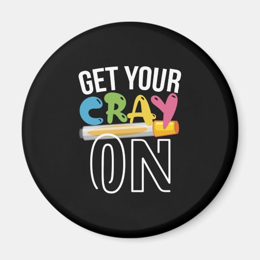 先生アートCray On マグネット (正面)
