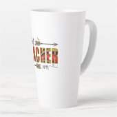 先生アー最高の先生イーバー カフェラテマグ (右アングル)