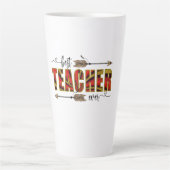 先生アー最高の先生イーバー カフェラテマグ (正面)