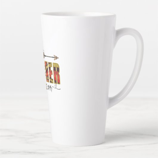 先生アー最高の先生イーバー カフェラテマグ (右)